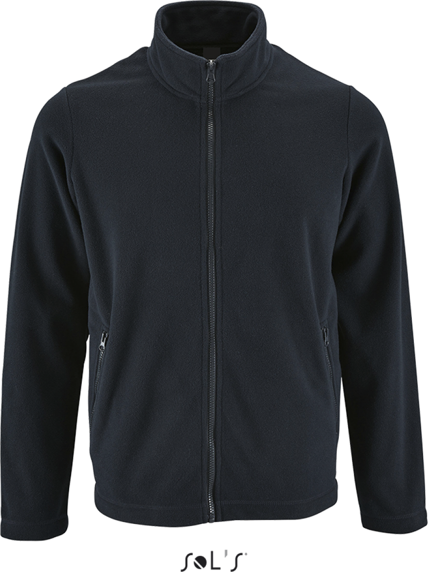 Sol's Norman Men - Plain Fleece Jacket - modrá