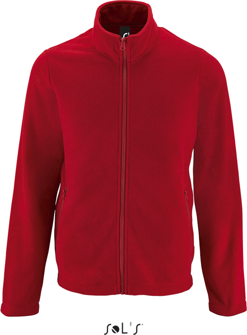 Sol's Norman Men - Plain Fleece Jacket - Sol's Norman Men - Plain Fleece Jacket - Red