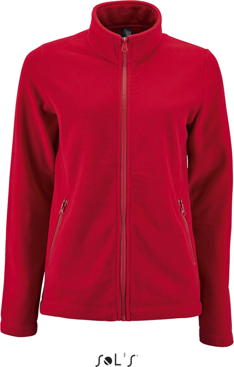 Sol's Norman Women - Plain Fleece Jacket - červená