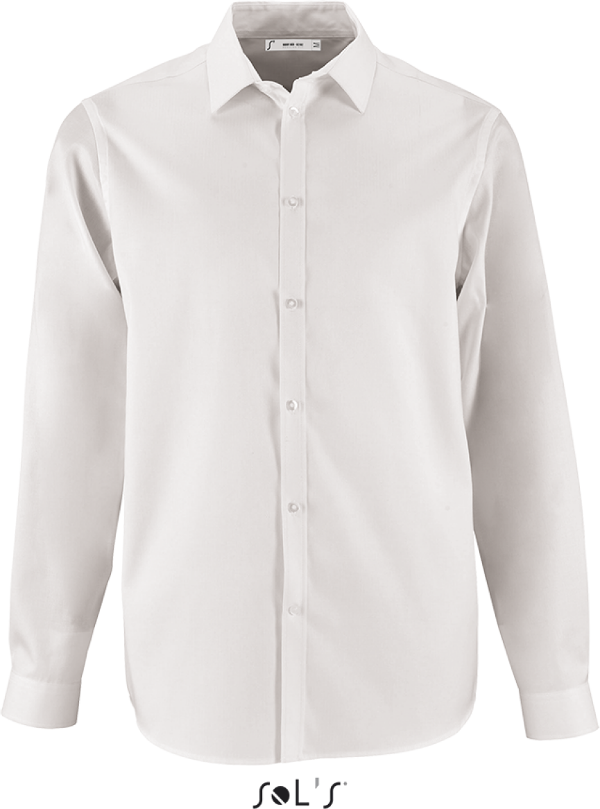 Sol's Brody Men - Herringbone Shirt - Weiß 