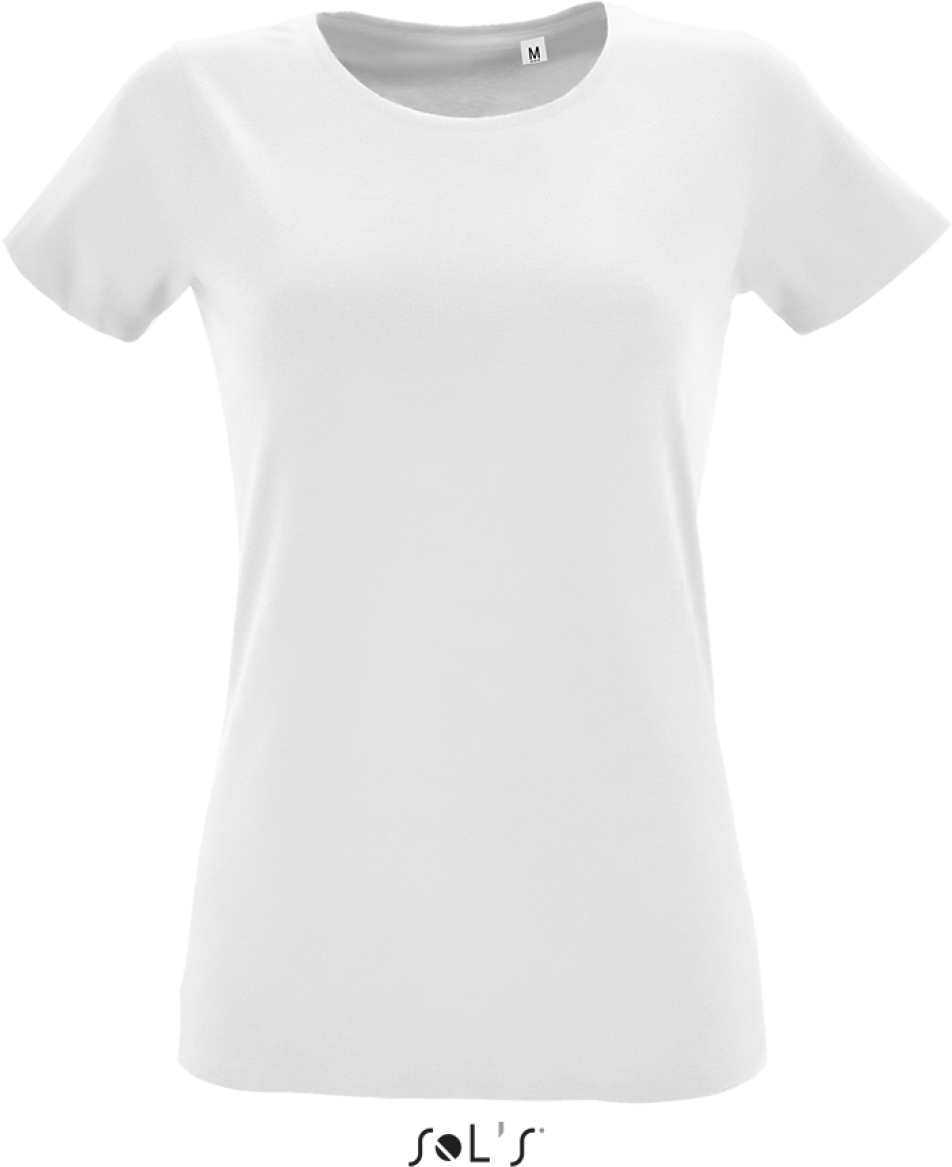 Sol's Regent Fit Women Round Collar Fitted T-shirt - white