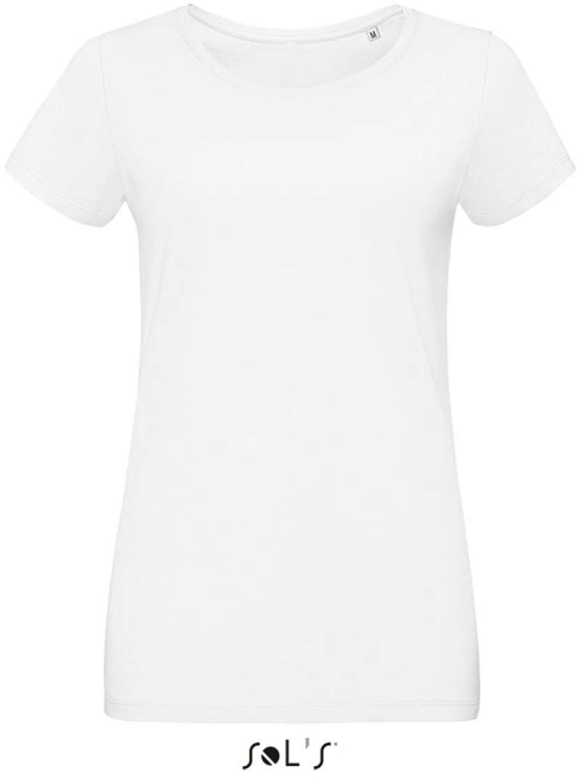 Sol's Martin Women - Round-neck Fitted Jersey T-shirt - white