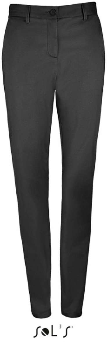 Sol's Jared Women - Satin Stretch Trousers - Sol's Jared Women - Satin Stretch Trousers - Black