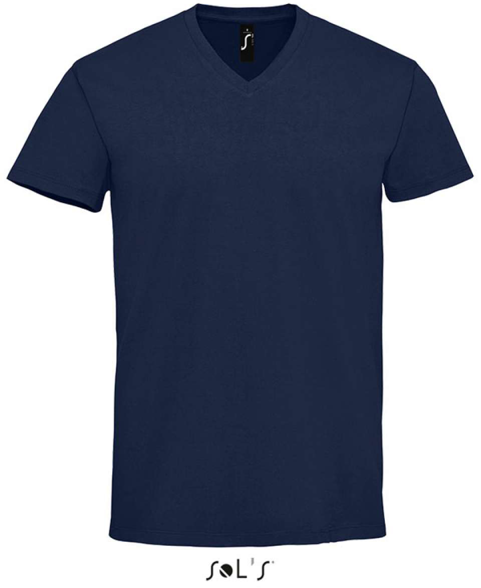 Sol's imperial V Men - V-neck T-shirt - modrá