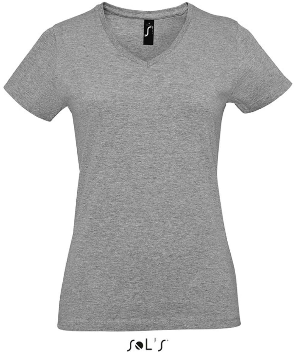Sol's imperial V Women - V-neck T-shirt - grey