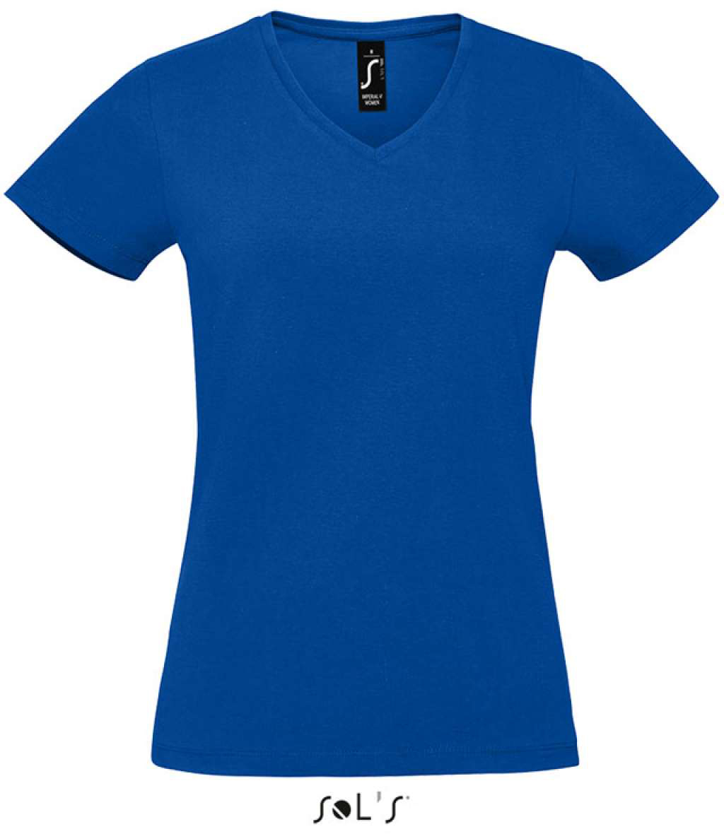 Sol's imperial V Women - V-neck T-shirt - blau