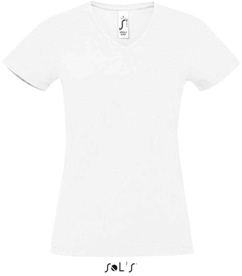Sol's imperial V Women - V-neck T-shirt - white
