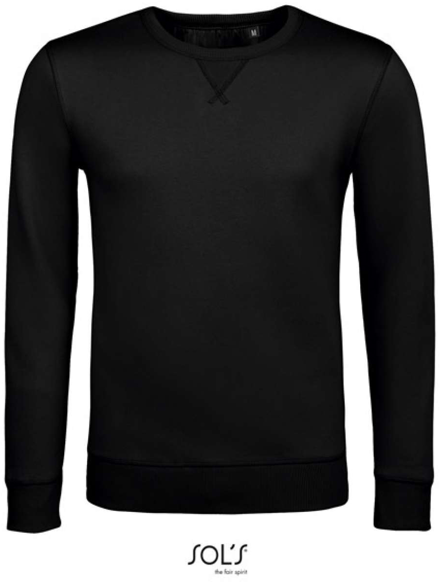 Sol's Sully - Men’s Round-neck Sweatshirt mikina - černá