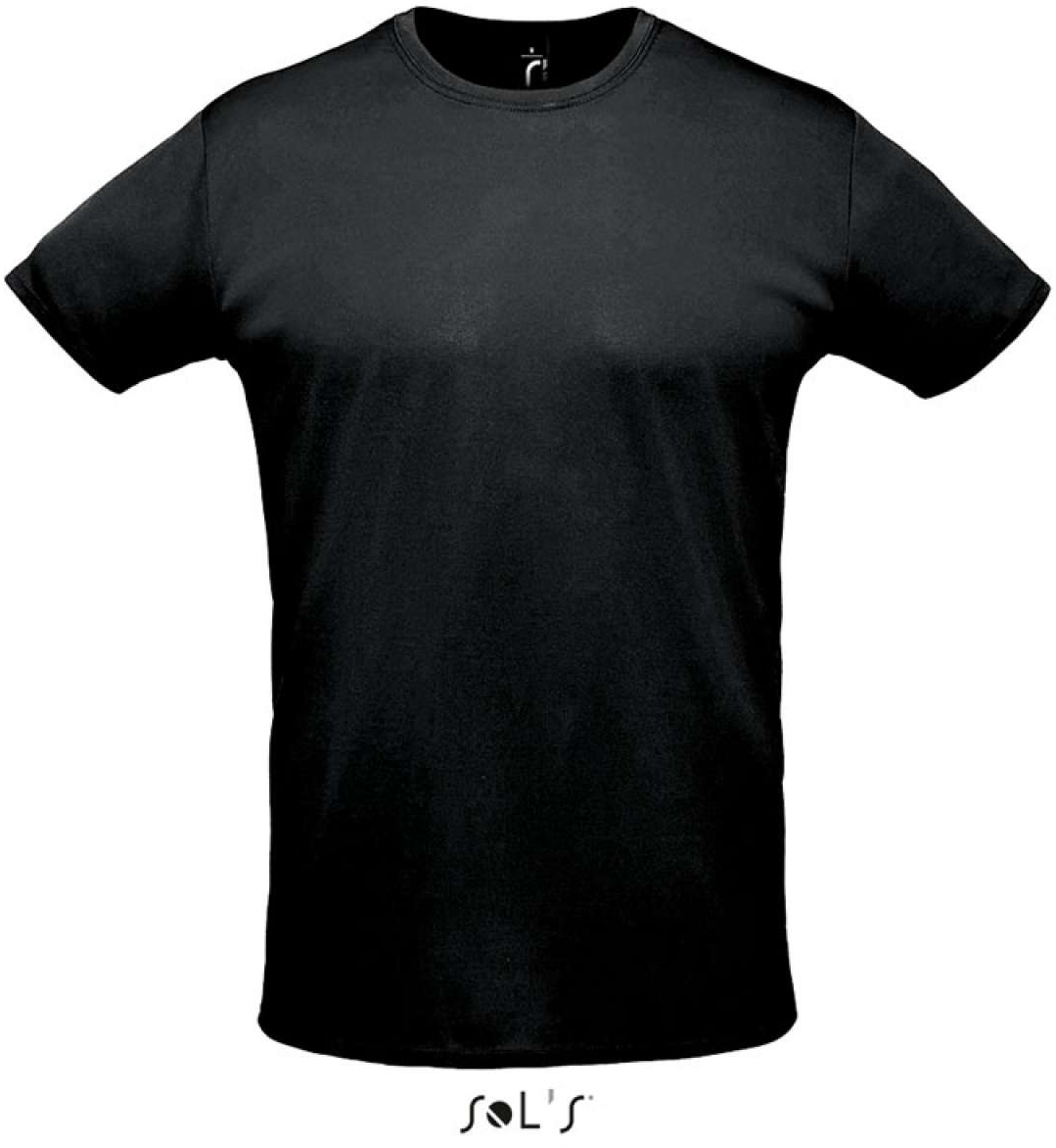 Sol's Sprint - Unisex Sport T-shirt - Sol's Sprint - Unisex Sport T-shirt - Black