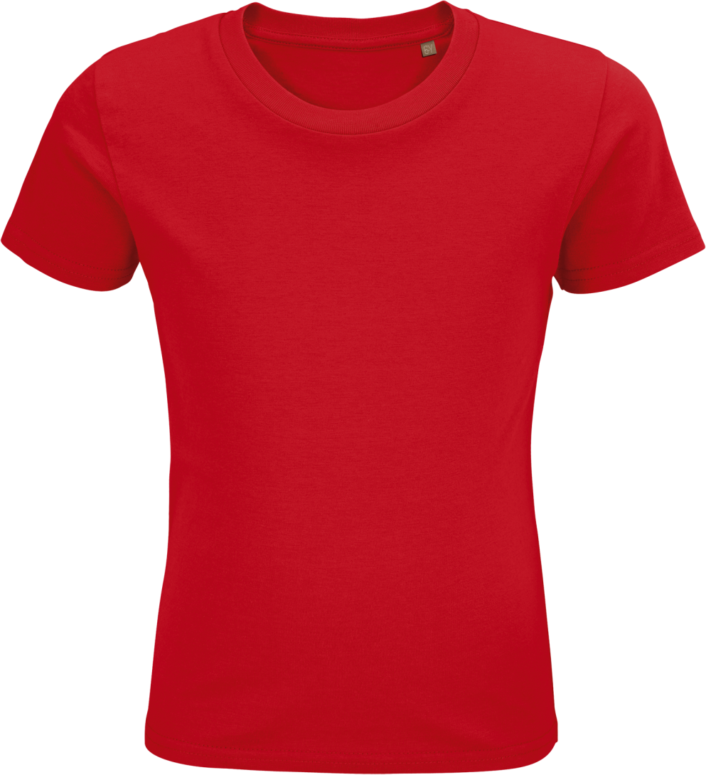Sol's Pioneer - Kids’ Round-neck Fitted Jersey T-shirt - červená