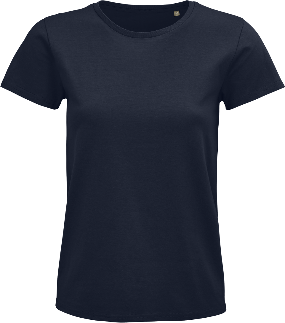 Sol's Pioneer Women - Round-neck Fitted Jersey T-shirt - modrá