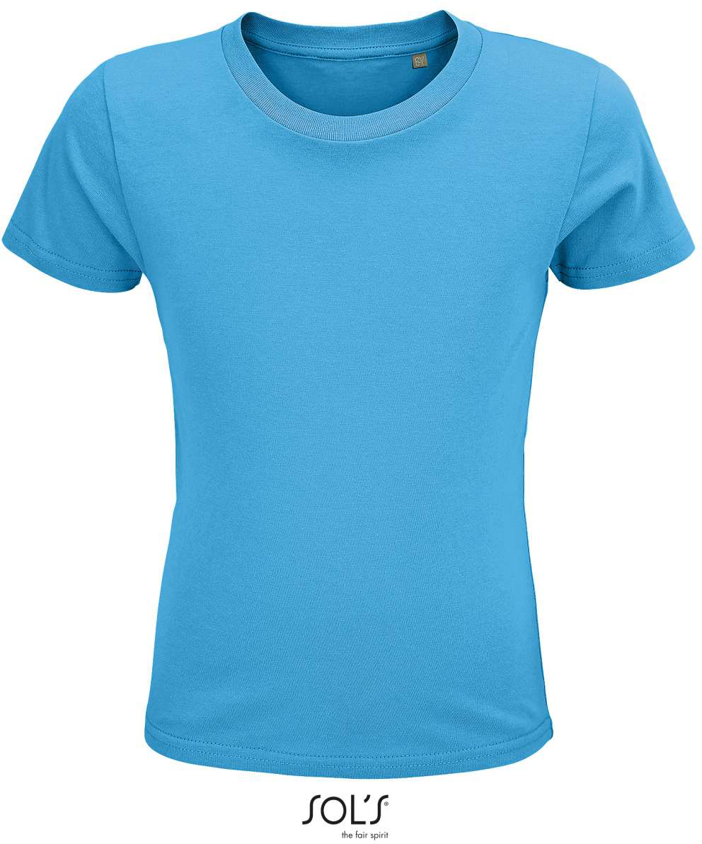 Sol's Crusader Kids - Round-neck Fitted Jersey T-shirt - modrá