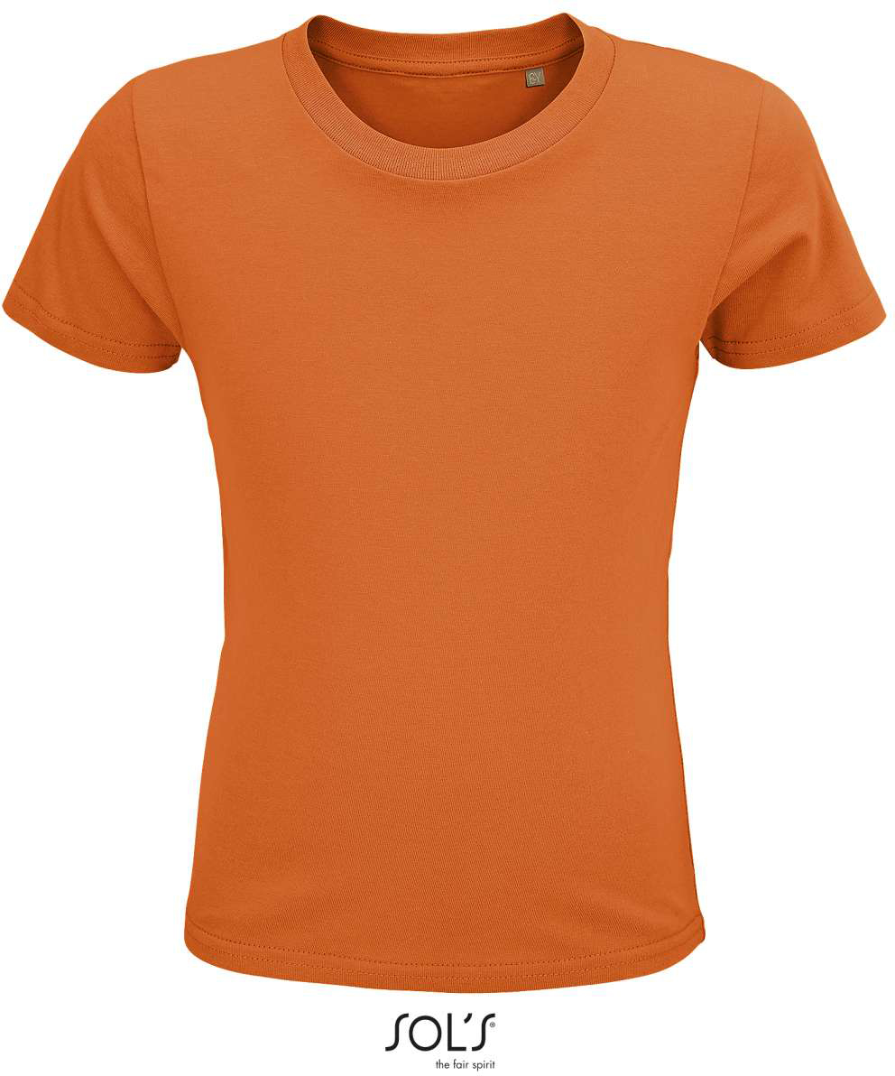 Sol's Crusader Kids - Round-neck Fitted Jersey T-shirt - oranžová