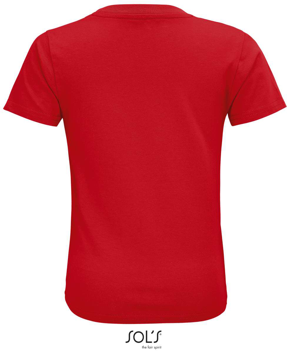 Sol's Crusader Kids - Round-neck Fitted Jersey T-shirt - červená