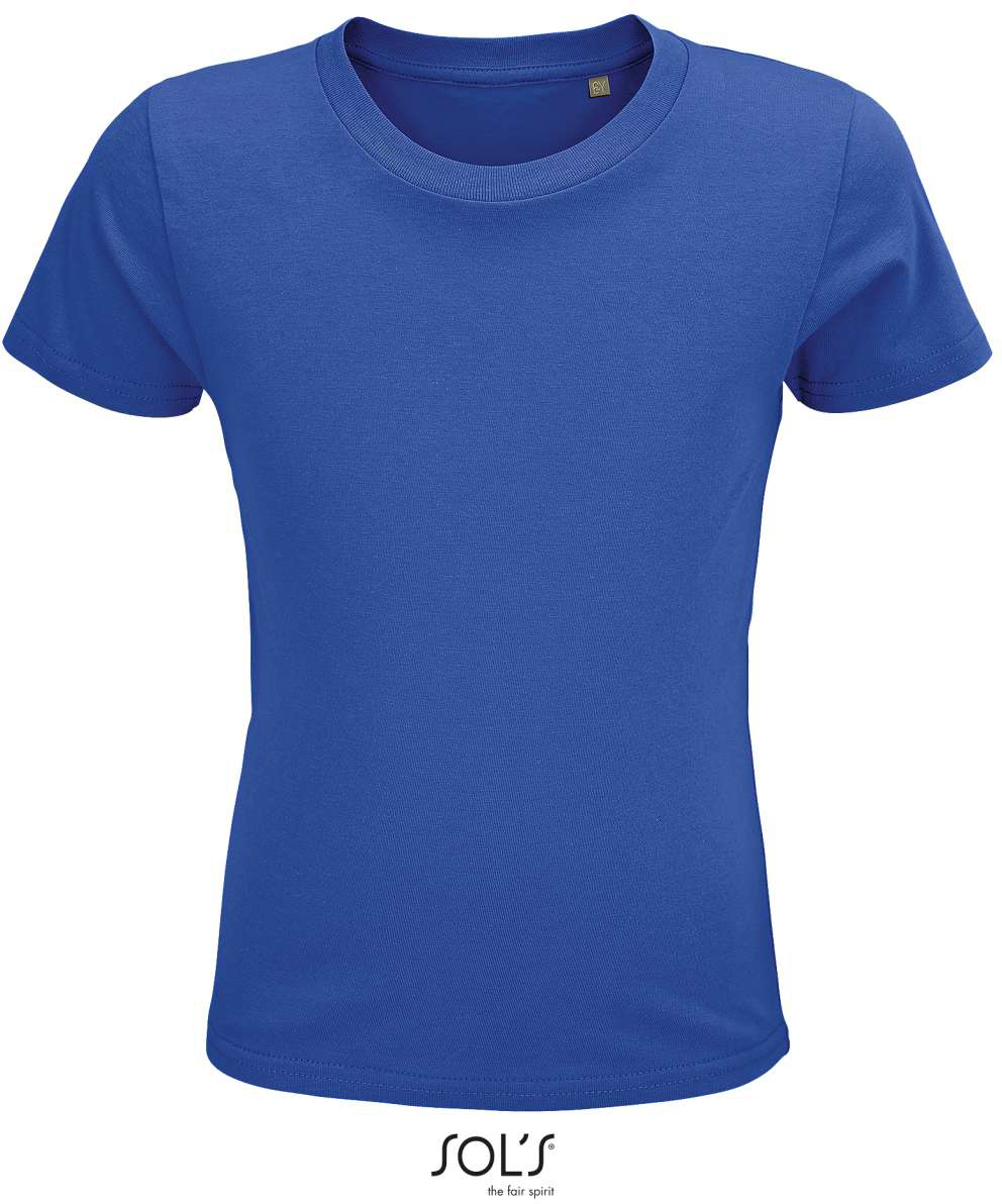 Sol's Crusader Kids - Round-neck Fitted Jersey T-shirt - modrá