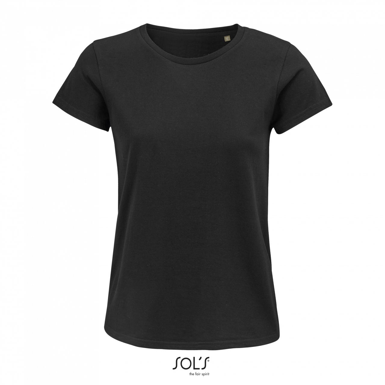 Sol's Crusader Women - Round-neck Fitted Jersey T-shirt - černá