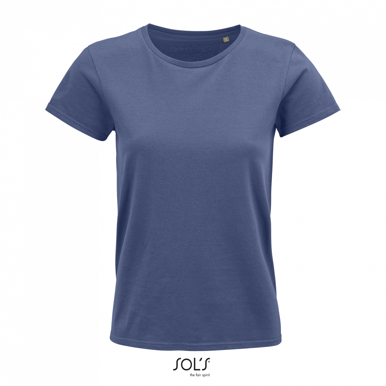 Sol's Crusader Women - Round-neck Fitted Jersey T-shirt - modrá