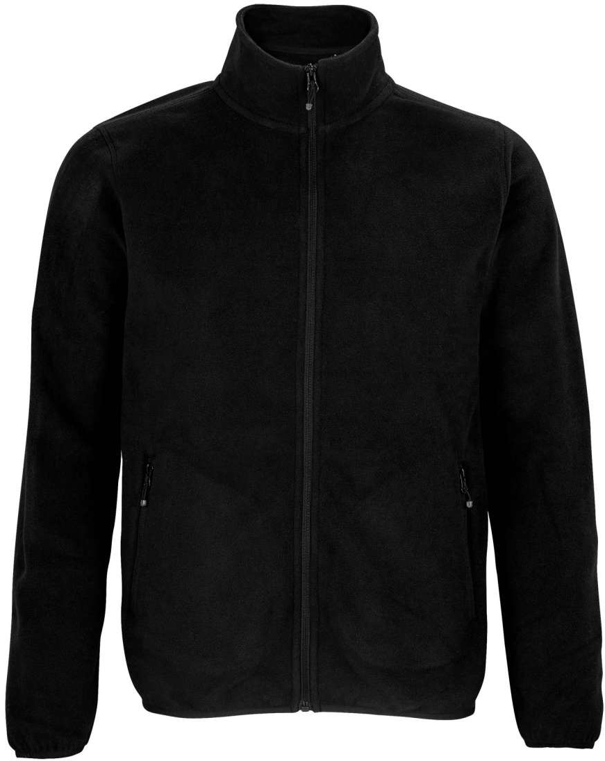 Sol's Factor Men - Microfleece Zip Jacket - čierna