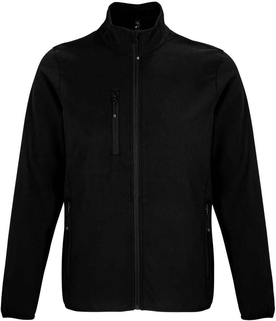 Sol's Falcon Men - Softshell Zip Jacket - Sol's Falcon Men - Softshell Zip Jacket - Black