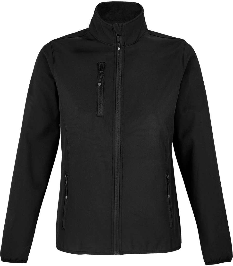 Sol's Falcon Women - Softshell Zip Jacket - Sol's Falcon Women - Softshell Zip Jacket - Black