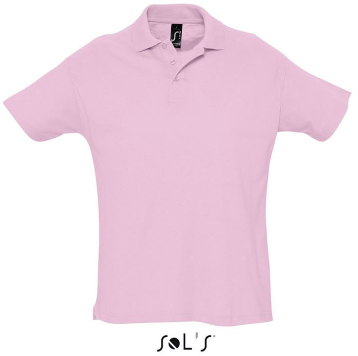 Sol's Summer Ii - Men's Polo Shirt - Sol's Summer Ii - Men's Polo Shirt - Light Pink