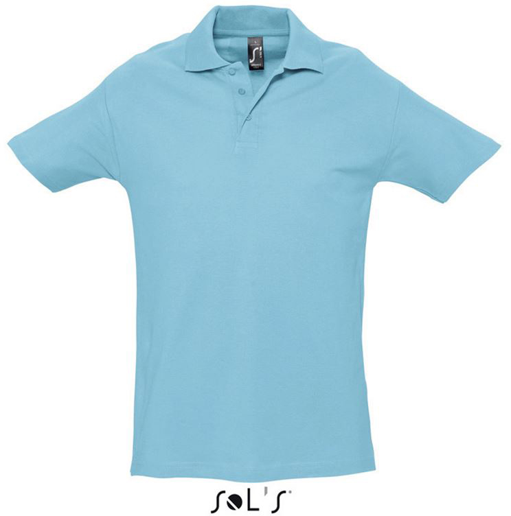 Sol's Spring Ii - Men’s Pique Polo Shirt - Sol's Spring Ii - Men’s Pique Polo Shirt - Sky
