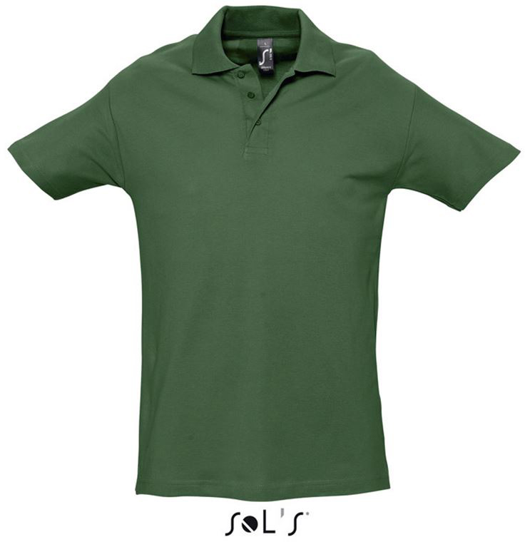 Sol's Spring Ii - Men’s Pique Polo Shirt - Sol's Spring Ii - Men’s Pique Polo Shirt - Forest Green