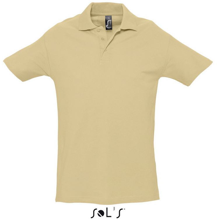 Sol's Spring Ii - Men’s Pique Polo Shirt - Sol's Spring Ii - Men’s Pique Polo Shirt - Sand