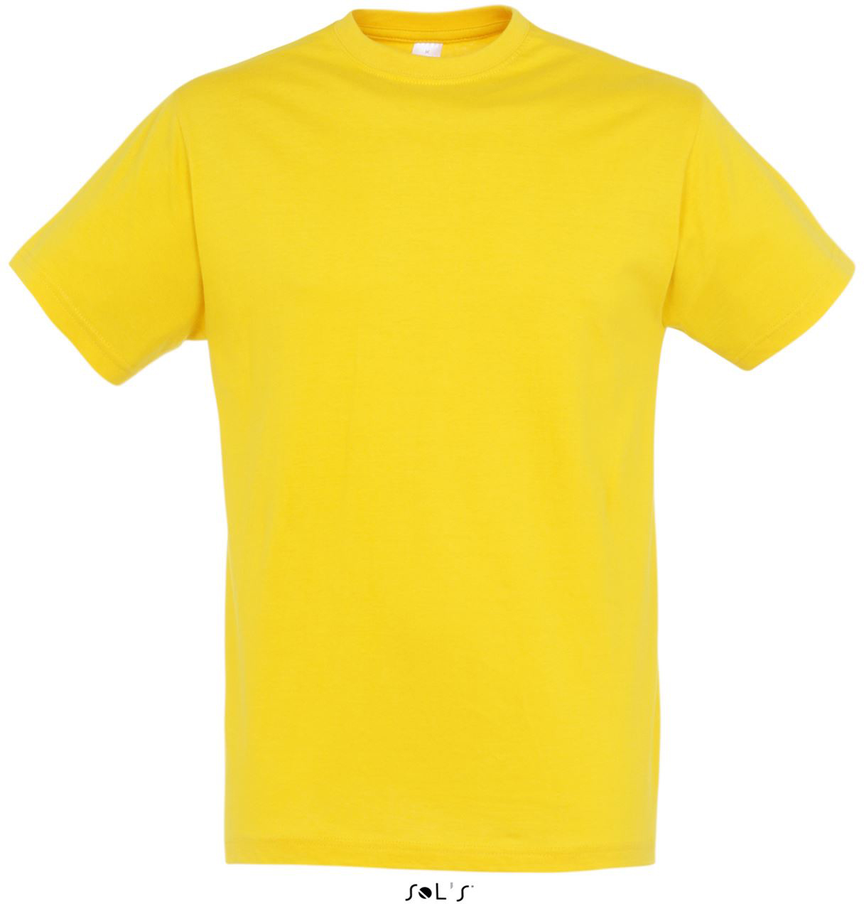 Sol's Regent - Unisex Round Collar T-shirt - žltá