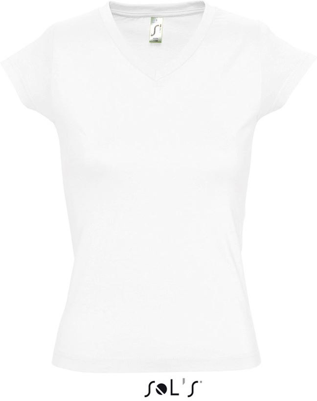 Sol's Moon - Women’s V-neck T-shirt - Sol's Moon - Women’s V-neck T-shirt - White