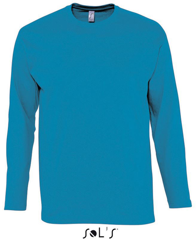 Sol's Monarch - Men's Round Collar Long Sleeve T-shirt - Sol's Monarch - Men's Round Collar Long Sleeve T-shirt - Sapphire