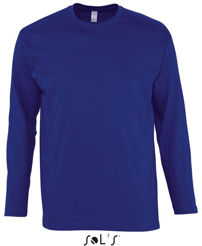 Sol's Monarch - Men's Round Collar Long Sleeve T-shirt - Sol's Monarch - Men's Round Collar Long Sleeve T-shirt - Navy