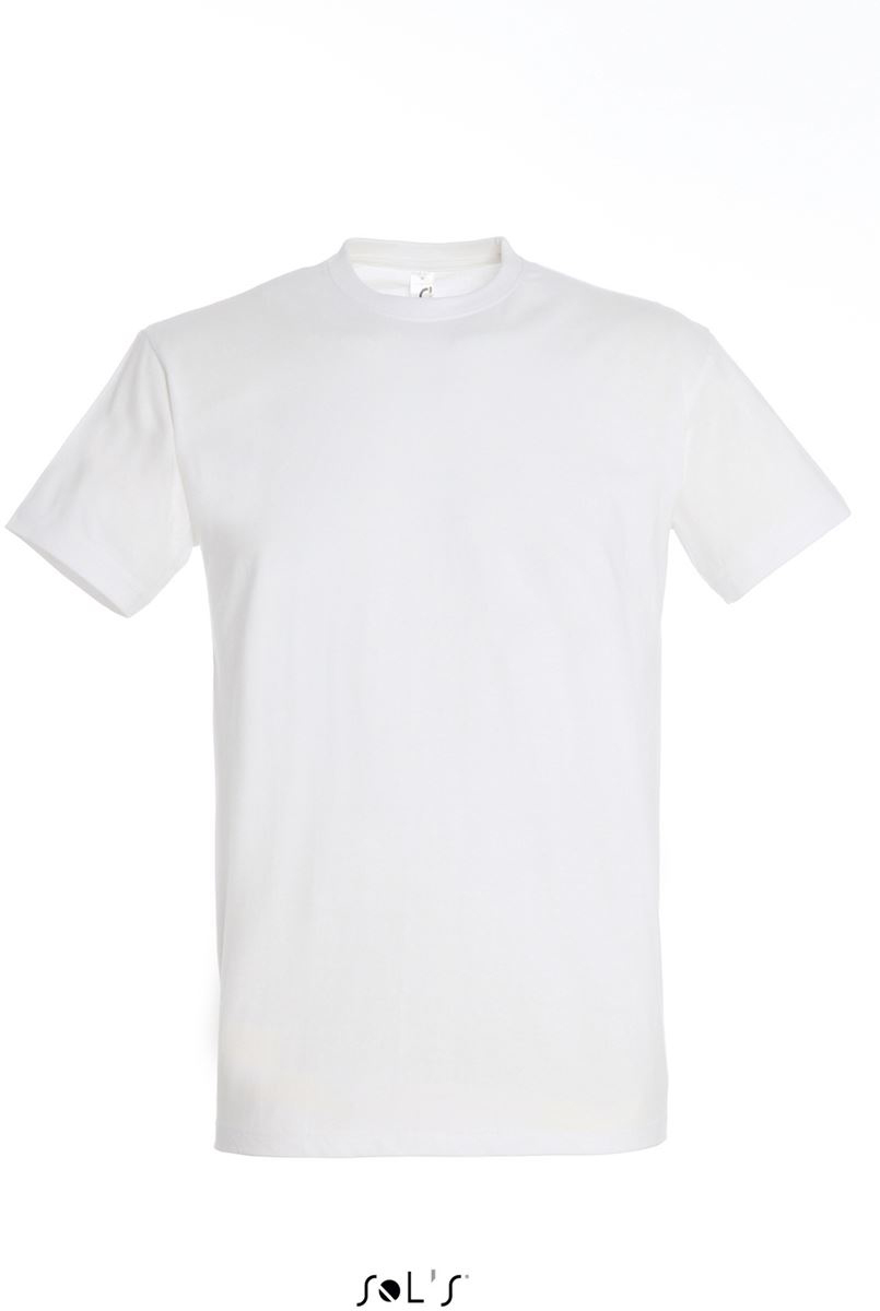 Sol's imperial - Men's Round Collar T-shirt - bílá