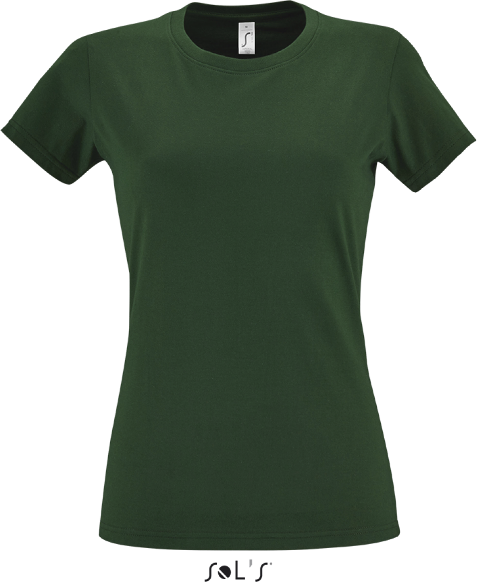 Sol's imperial Women - Round Collar T-shirt - zelená