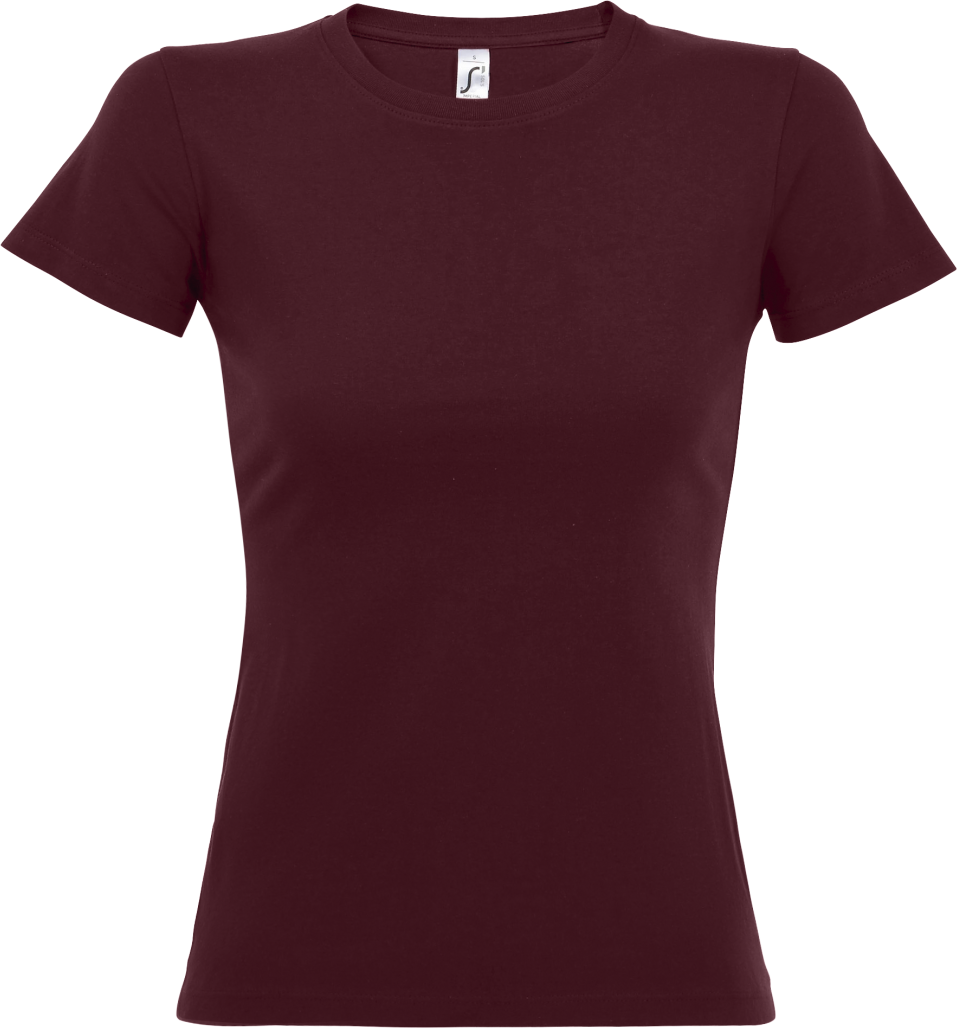 Sol's imperial Women - Round Collar T-shirt - Sol's imperial Women - Round Collar T-shirt - Maroon
