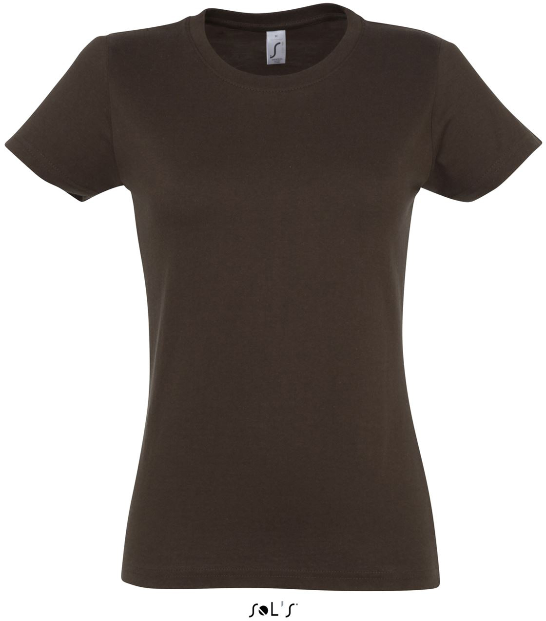 Sol's imperial Women - Round Collar T-shirt - hnedá