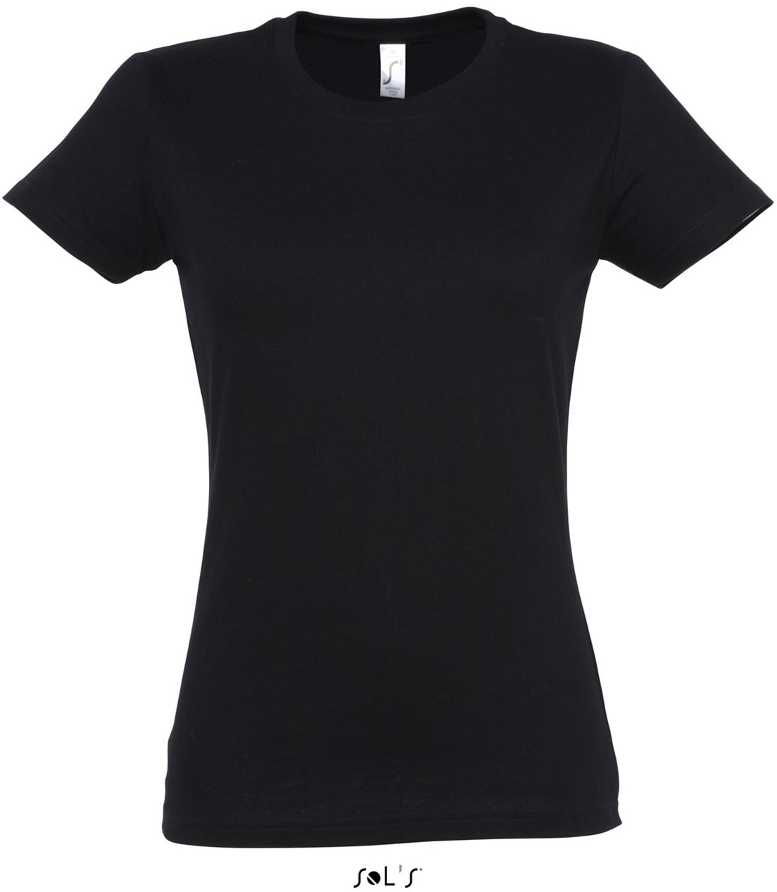 Sol's imperial Women - Round Collar T-shirt - černá