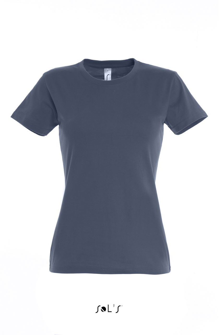 Sol's imperial Women - Round Collar T-shirt - blue