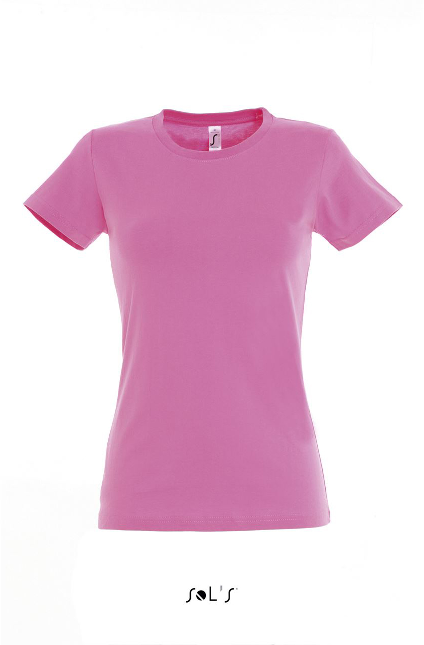 Sol's imperial Women - Round Collar T-shirt - růžová