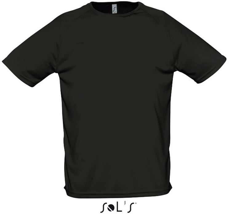Sol's Sporty - Raglan Sleeved T-shirt - Sol's Sporty - Raglan Sleeved T-shirt - Black