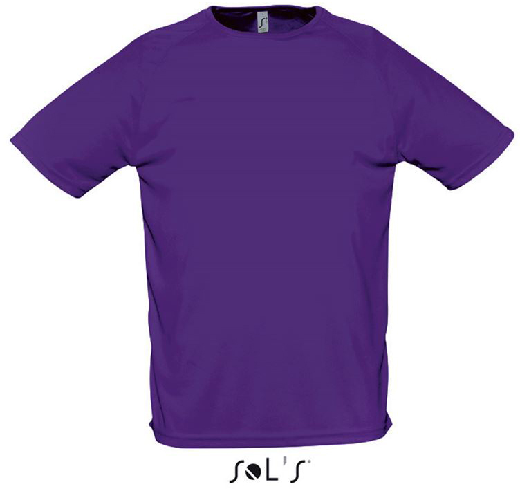 Sol's Sporty - Raglan Sleeved T-shirt - Sol's Sporty - Raglan Sleeved T-shirt - Purple
