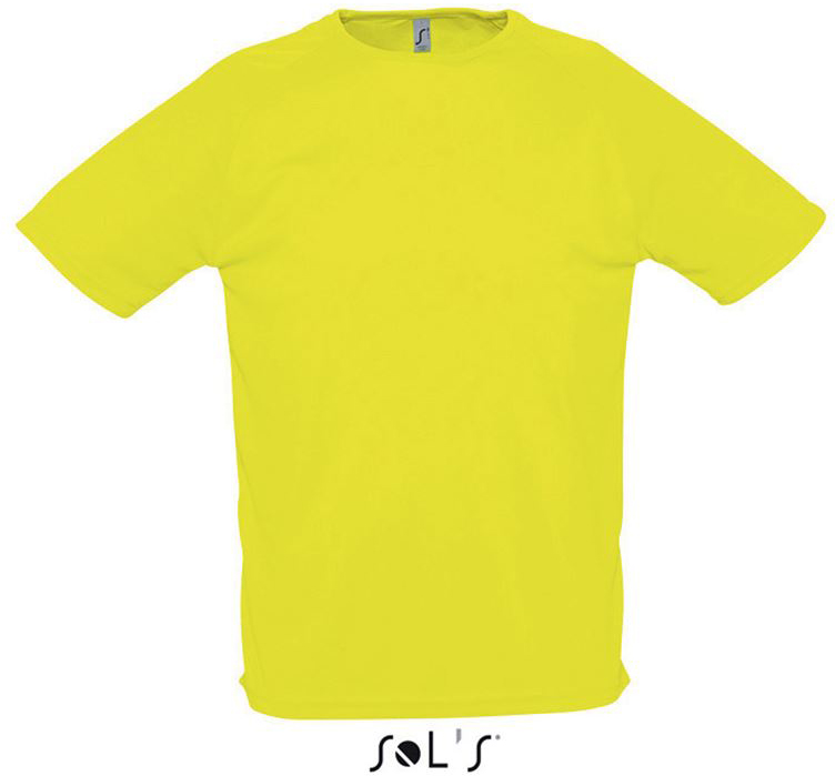 Sol's Sporty - Raglan Sleeved T-shirt - Sol's Sporty - Raglan Sleeved T-shirt - Safety Green