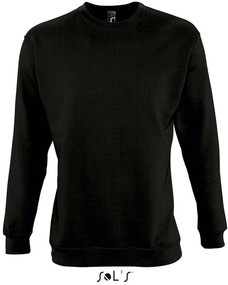 Sol's New Supreme - Unisex Sweatshirt mikina - černá
