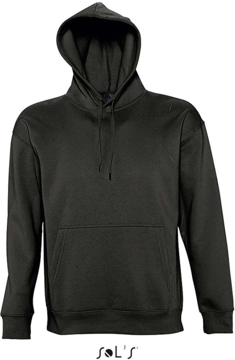 Sol's Slam Unisex Hooded Sweatshirt - Sol's Slam Unisex Hooded Sweatshirt - Black