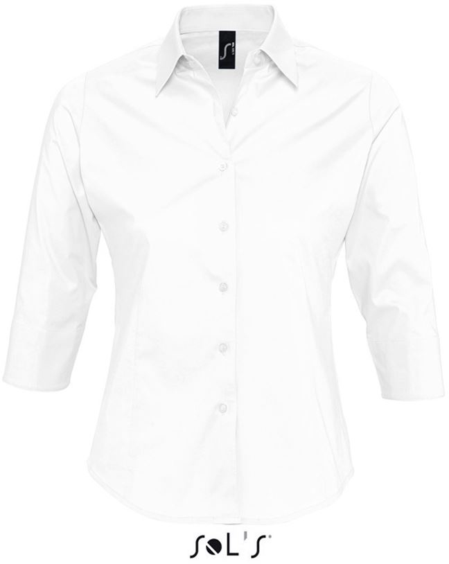 Sol's Effect - 3/4 Sleeve Stretch Women's Shirt - Sol's Effect - 3/4 Sleeve Stretch Women's Shirt - 