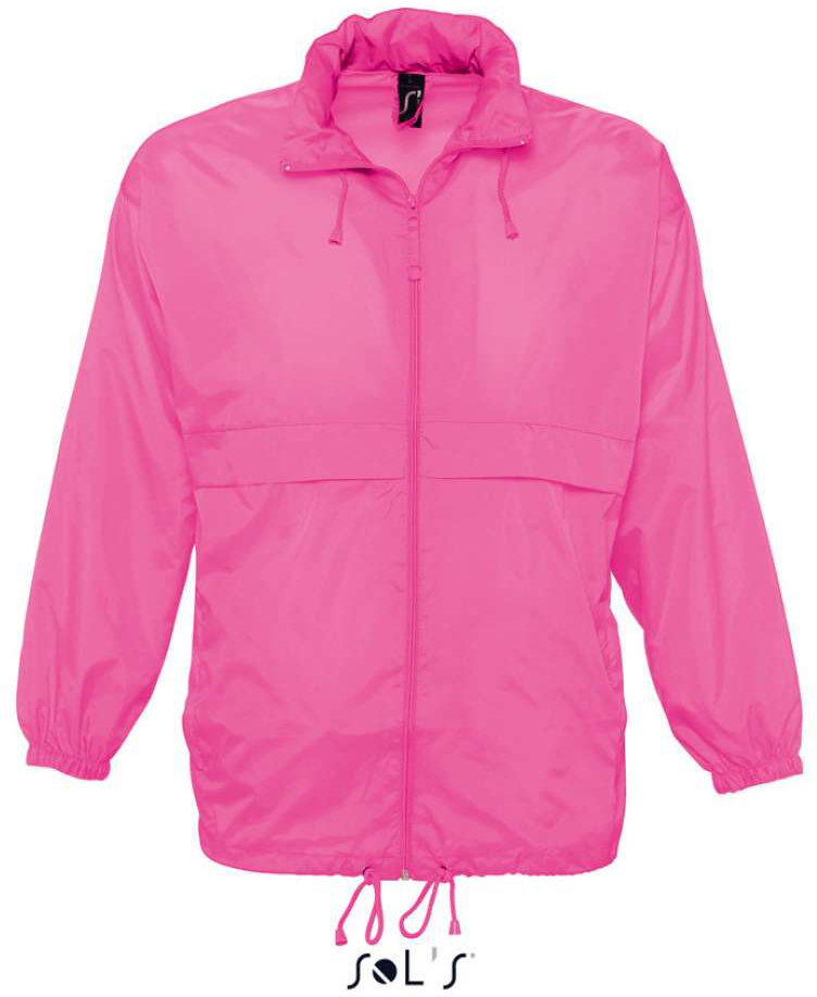 Sol's Surf - Unisex Water Repellent Windbreaker - Sol's Surf - Unisex Water Repellent Windbreaker - Safety Pink