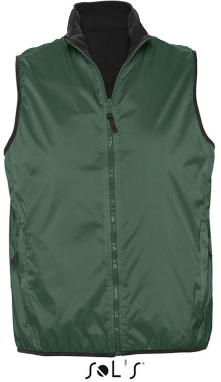 Sol's Winner - Unisex Contrasted Reversible Bodywarmer - green