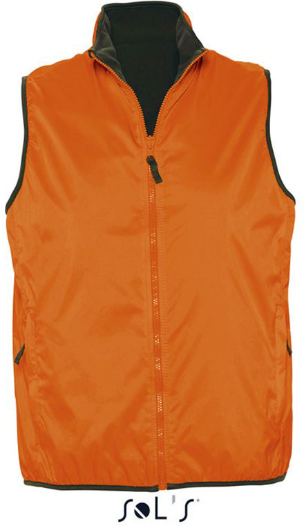 Sol's Winner - Unisex Contrasted Reversible Bodywarmer - oranžová