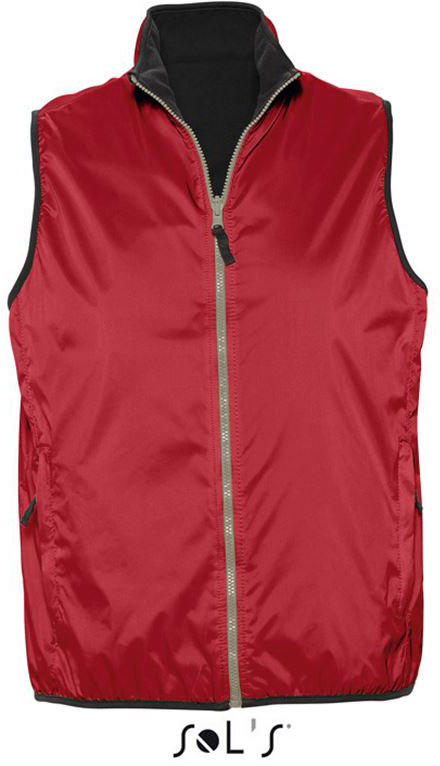 Sol's Winner - Unisex Contrasted Reversible Bodywarmer - červená