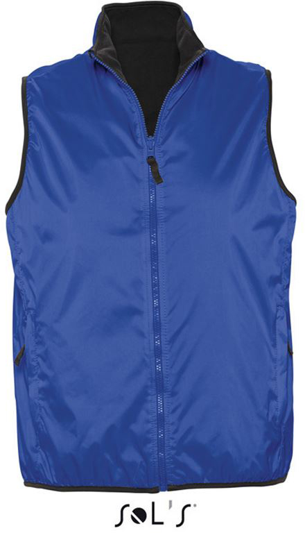 Sol's Winner - Unisex Contrasted Reversible Bodywarmer - modrá